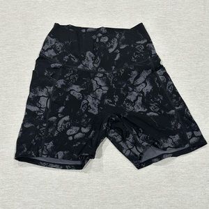 Black Camo Workout Bike Shorts